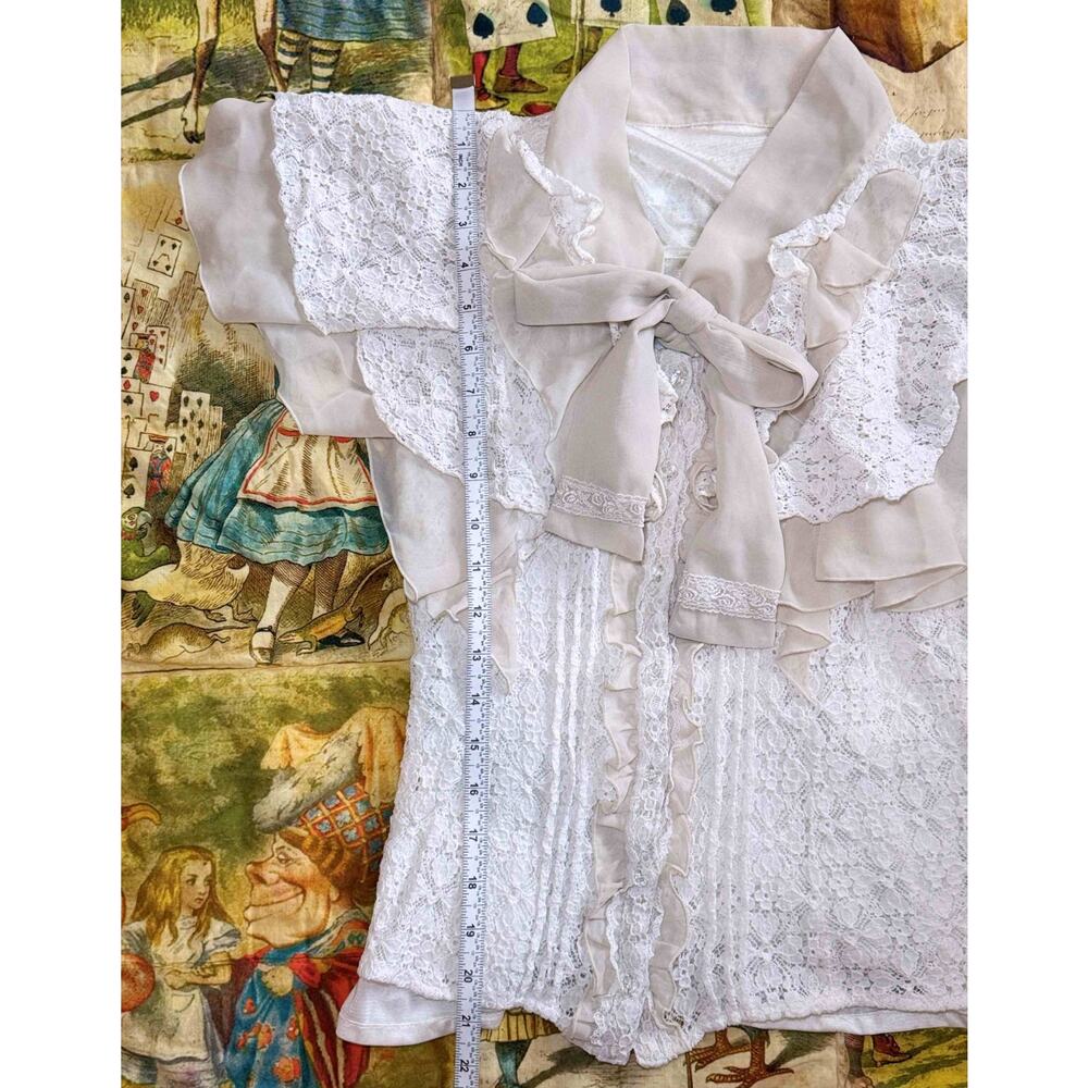 Liz Lisa Frill Ribbon Salopettes Axes Femme Blouse Jfashion Gyaru Himekaji Japan - Picture 11 of 16